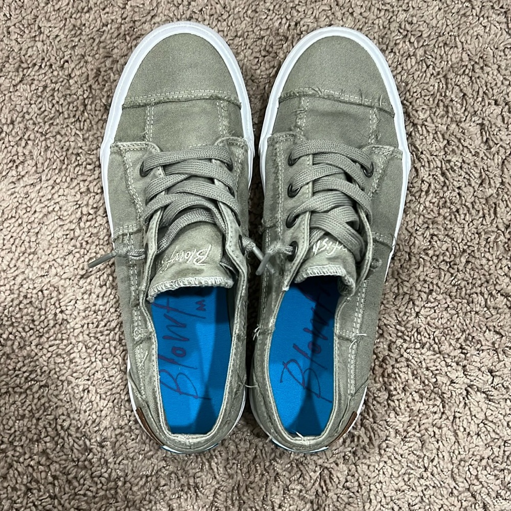 Green Blowfish slip-ons